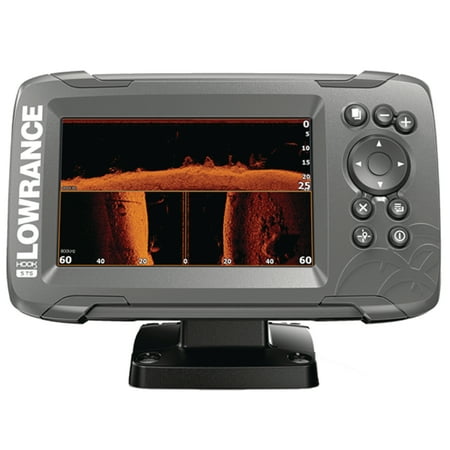 Lowrance 000-14285-001 HOOK 5 Fishfinder with SplitShot Transducer, US Inland Maps, CHIRP Sonar, SideScan Imaging, DownScan Imaging & 5