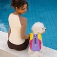 thumbnail image 3 of Dog Life Jacket with Chin Float, XS-XXL, Adjustable Dog Life Vest with Chin Support, Rescue Handle, Leash D-Ring and Quick-Release Buckles for Swimming, Boating and Pool, 3 of 5