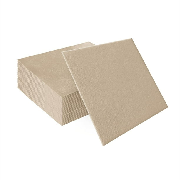 Servilletas PAW Decor Collection Airlaid de papel con aspecto de lino, 16 x 16 cm