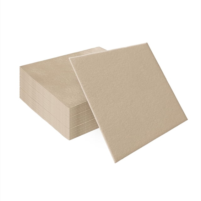 Servilletas PAW Decor Collection Airlaid de papel con aspecto de lino, 16 x 16 cm