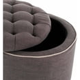 thumbnail image 6 of Safavieh Amelia Contemporary Glam Tufted Storage Ottoman, 6 of 7