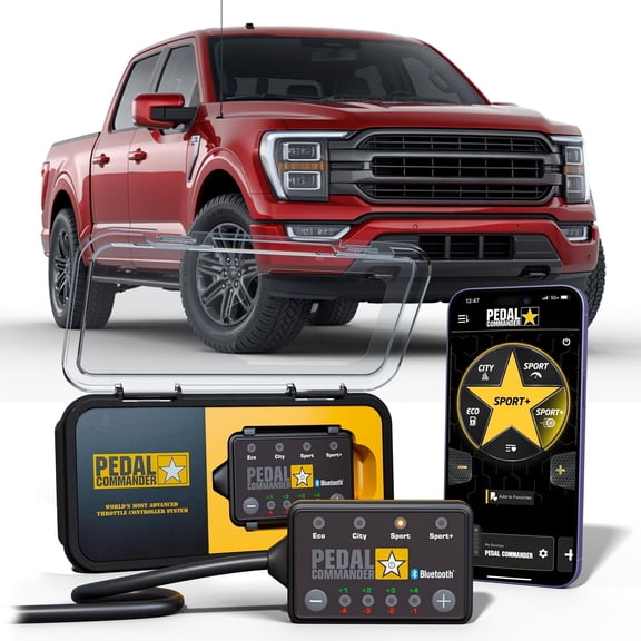 PEDAL COMMANDER Throttle Response Controller Compatible with Ford F150 2011-2025, Plug-and-Play Upgrade, 4 Driving Modes, 36 Sensitivity Levels, App Control and Anti-Theft, F150 Truck Accessories