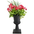 thumbnail image 4 of Arcadia Garden Products 10x17" Deluxe Pedestal Urn Planter, Black, Set of 2, 4 of 8