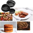 thumbnail image 5 of Burger Press, Hamburger Press Patty Maker, 3 In 1 Non-Stick Meat Beef Burger Mold, Patty Press for Stuffed Burgers, Beef Burger, Dishwasher Safe., 5 of 8
