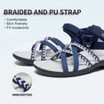 thumbnail image 3 of MEGNYA Hiking Sandals for Women, Comfortable Walking Sandals Hook Loop Strap, Sports Lightweight Slides, 3 of 8