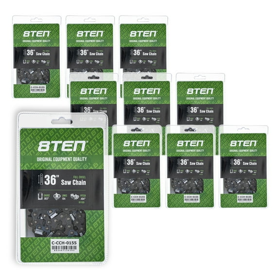 Full Chisel Chainsaw Chain 36 inch .063 .404 104DL for Stihl 090 MS880 10 Pack 810-CCC2377H