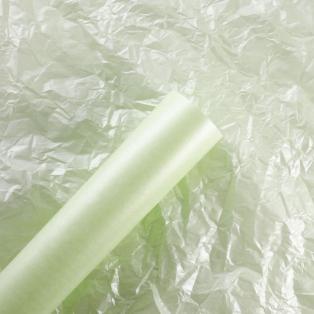 Nvzi Pearl paper Wrapping Paper 20 Sheets Florist Supplies Waterproof Flower Bouquet Wrapping Paper Floral Supplies for Fresh Flowers, 20x27.9 Inch (Lime Green)