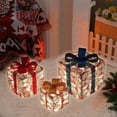 thumbnail image 2 of Christmas Lighted Gift Boxes Clearance Christmas Lighted Boxes Remote Control Set of 3 LED Up Decor Outdoor Up Christmas Boxes Present Decorations Outdoor Yard 3Pcs, 2 of 6
