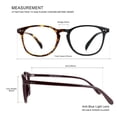 thumbnail image 4 of LAMBBAA Blue Light Blocking Glasses 3 Pack Computer Game Glasses Square Frame for Men Women Anti Eyestrain UV Filter(Tortoise+Black+Dark Red), 4 of 5