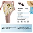 thumbnail image 7 of Kll Gnomes Bees And Sunflowers Print Women'S Sarong Coverups Short Bathing Suit Wrap Skirt Beach Wrap Swimsuit Cover Ups, 7 of 7