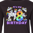 thumbnail image 4 of Inktastic It's My 8th Birthday Unicorn Long Sleeve Youth T-Shirt, 4 of 5
