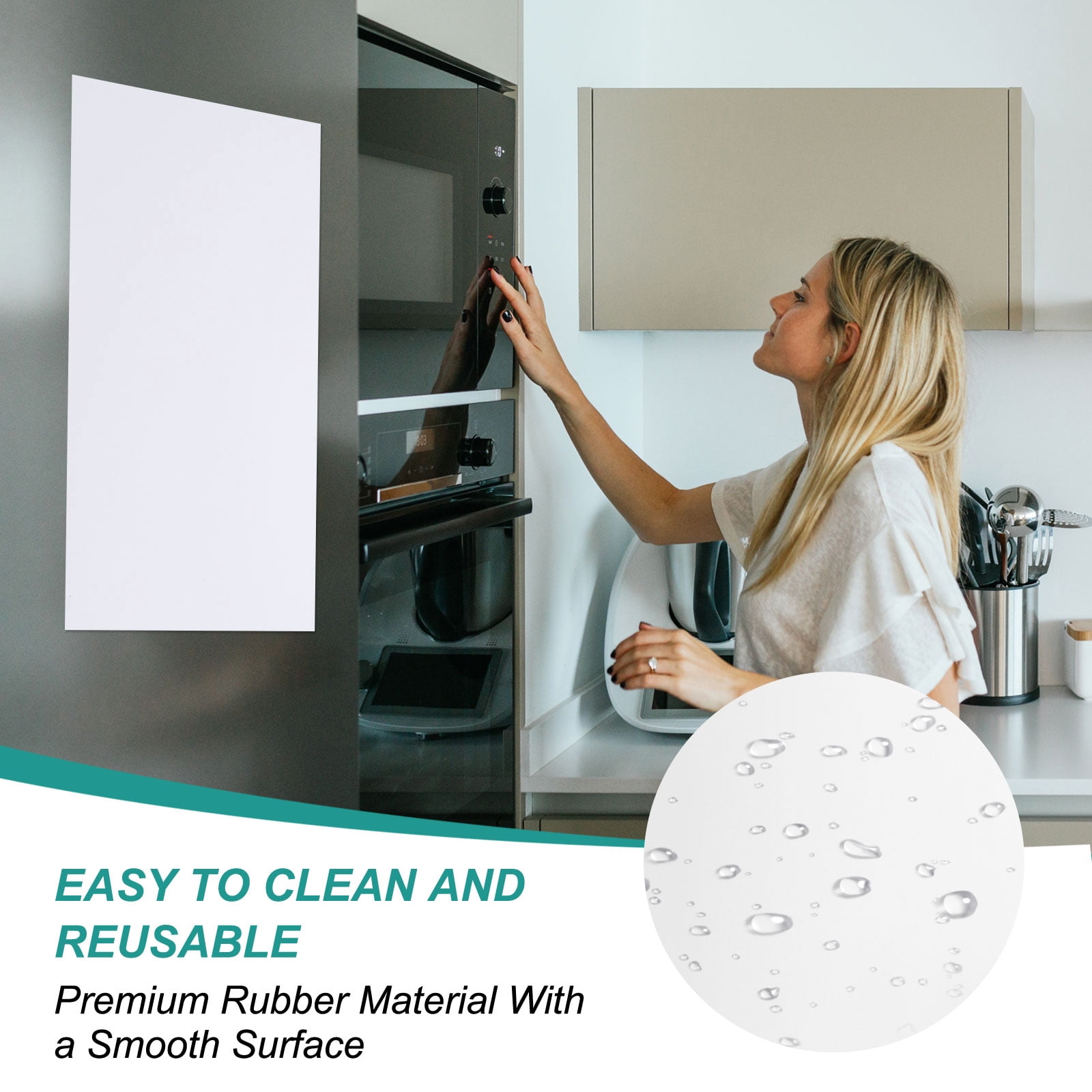 Uxcell Magnetic Dry Erase Board Sheet for Fridge, 6 Pcs 12 x 8 Inch Erasable Refrigerator Whiteboard for Kitchen for Home Kitchen Organizer Planner Office Storage, White (0.6mm)