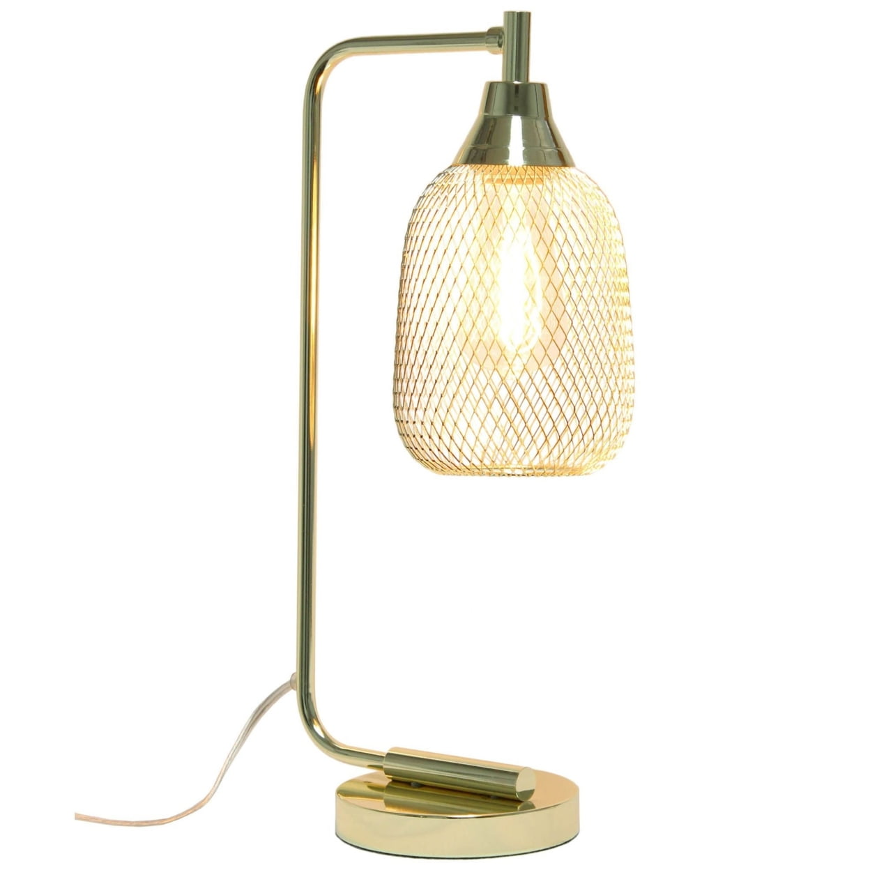 Elegant Designs Mesh Wire Desk Lamp