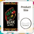 thumbnail image 2 of Red Green Yellow Black History Banner Fist Graphic African Pride Backdrop Geometric Border Print Civil Rights Background for Black History Month Cultural Events Pride Parades, 2 of 9