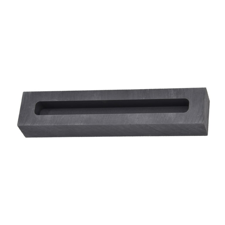 Metal Casting Molds, Large Density Easy Demoulding Graphite Lubricity  Standard Size For Nonferrous Metals Smelting Outside 120x25x17mm Inner  100x10x10mm 