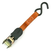 Ozark Trail 2 Pack 10 feet Steel Ratchet Tie Down Straps, 400 lbs, Brick Orange, 12.8 oz
