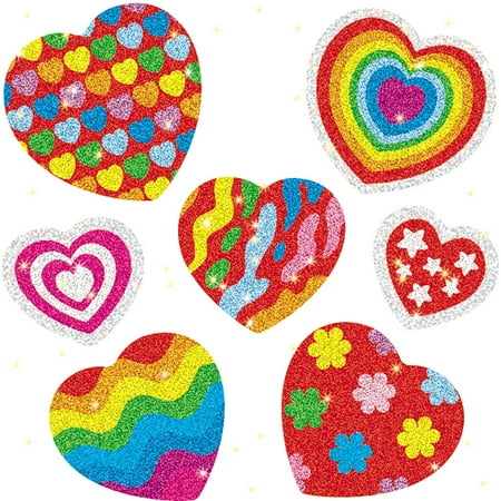 - DAZZLE STICKERS HEARTS 105-PK ACID LIGNIN FREE