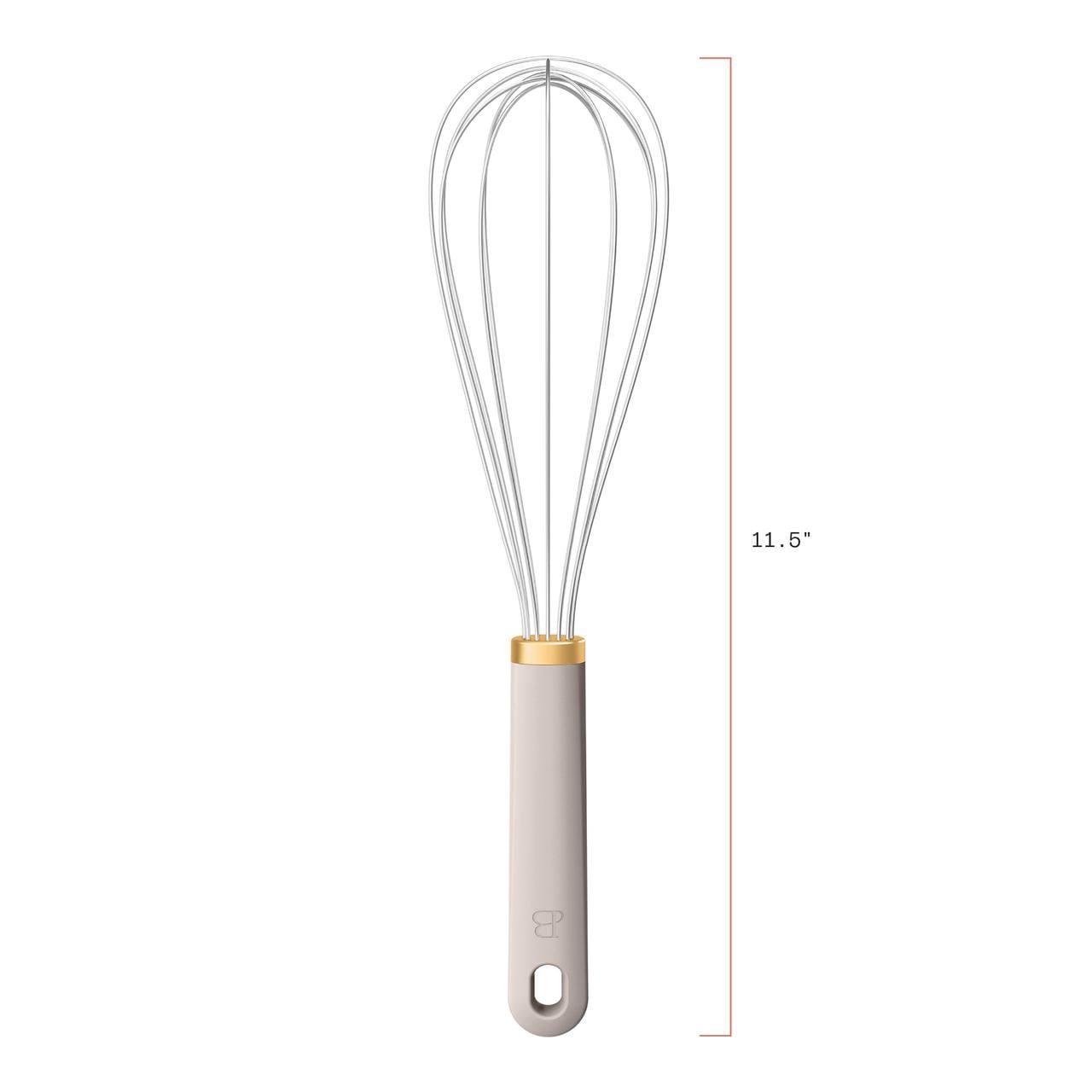 Beautiful by Drew Barrymore Balloon Whisk, 11 in, Porcini Taupe