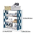 thumbnail image 3 of Miogawg 4 Tier Small Shoe Rack, Kids Show Rack, Closet Shoe Organizer, Compact Stackable Shoe Shelf, Shoe Rack For Narrow Space., 3 of 8