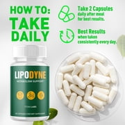 LipoDyne Advanced Formula Pills Supporting Your Active Lifesyle Naturally Lipo Dyne 60 Capsules
