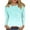 Light Blue, variant on Graphic T Shirts Polyester Long Sleeve Crew Neck Basic Tees Womens Spring Fall Casual Pullover Tops S-3X Tshirts (2XL, Purple)