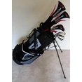 thumbnail image 2 of Mens Left Handed Golf Complete Set Driver, Wood, Hybrid, Irons, Wedge, Putter Clubs Deluxe Stand Bag LH Regular Flex, 2 of 4