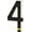 4, variant on 2026 New Solar House Numbers for Outside, Light Up Address Numbers for House, No Drill Adhesive or Screw Mount, IP65 Waterproof LED Illuminated Modern Address Sign, Dusk to Dawn (D, 6.7 inch)
