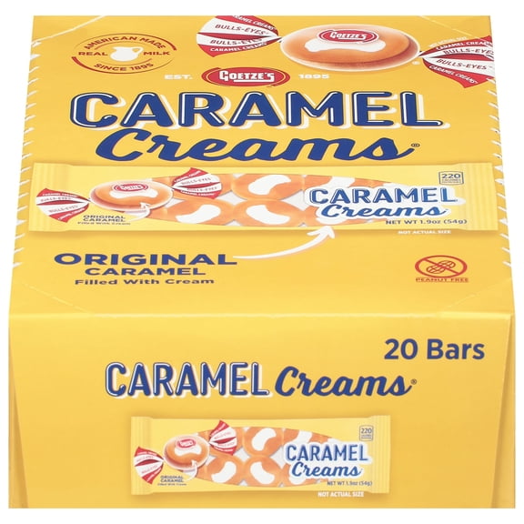 Goetzes 25101 1.9 oz Original Caramel Creams - pack of 20