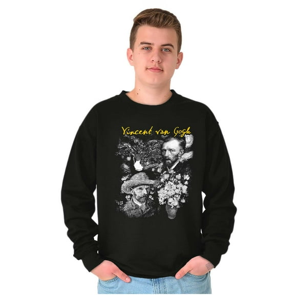 Vincent Van Gogh Paintings Collage Sweatshirt for Men or Women Brisco Brands S