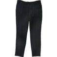 thumbnail image 1 of Pantalones casuales Alfani con ribete sintético para mujer negro 10, 1 of 2