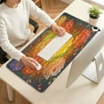 thumbnail image 3 of Wobogo Peony Butterfly Paintings Heated Mouse Pad Extra-Large Desk Mat With 3 Heating Levels and 3-hour Auto Shut-Off Protection Ideal for Computer Keyboards Home Office Hand-warming Essential 31.5in, 3 of 9