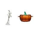 thumbnail image 1 of Figura De Bailarina Moderna Con Tapa De Cristal En Forma De Calabaza, Adorno Creativo De Escritorio Para Dormitorio, Chimenea, Oficina, Entrada, Tarro De Galletas, Color Naranja., 1 of 8