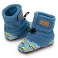 thumbnail image 3 of JAN & JUL Fleece Baby Booties for Boys Stay-On with Soft Sole (Digger, Medium Toddler), 3 of 7