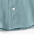thumbnail image 7 of YM Toddler Shirts Boys, Toddler Boys Girls Short Sleeve Casual Solid Gentleman Tops Holiday Shirts T Shirt (8-9 Years,Mint Green), 7 of 7