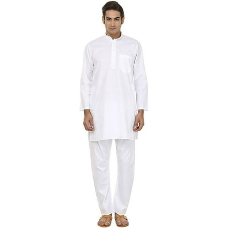 

Royal Men s White Luxury Cotton Kurta Pyjama
