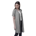thumbnail image 3 of Moomaya Womens Half Sleeve Shrug Open Front Long Cardigan Lightweight Summer Fit, 3 of 7