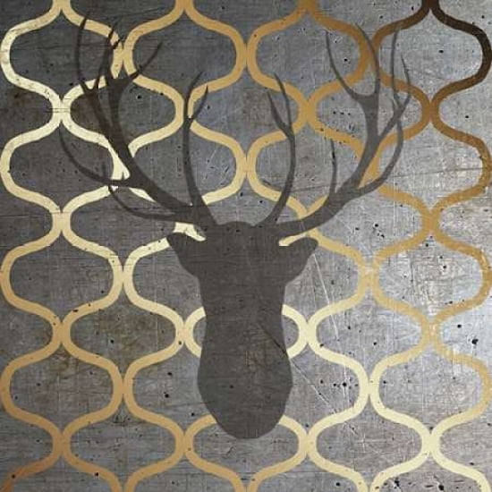 Metallic Deer Nature Canvas Art - Andi Metz ()