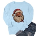 thumbnail image 4 of Chandails de Noël pour Femmes Mode de Noël pour Femmes T-Shirt à Manches Longues et Col Rond avec Coupe Ample et Design de Chandail Sans Capuche pour Femmes, 4 of 4