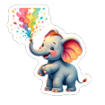 thumbnail image 3 of cartoon Elephant theme Stickers, Waterproof Elephant theme Sticker for Water Bottle Laptop Phone Cases Planner Skateboard Luggage Helmet Party Favor Decor, Ideal for Adults Teens Teacher Rewards, 3 of 9