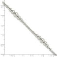 thumbnail image 4 of Sterling Silver Round Graduated Beaded Bracelet, 4 of 4