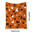 thumbnail image 3 of LEFXSMR Halloween Blanket Fleece Fall Throw Blanket for Couch Ghost & Pumpkin-themed Halloween Decoration for Home Holiday Sofa Bed, 70.86x78.74", 3 of 7