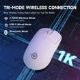 thumbnail image 2 of ATTACK SHARK×Magic-Refiner G6 Wireless Gaming Mouse Tri-Modes Connection 2.4G/BT/USB-C 24000 DPI 1000Hz Polling Rate with Anti-Slip Grips,750mAh Battery Gaming Mice for Laptop/PC/Mac Gamer, 2 of 9