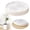 White, variant on Plant Caddy with Hidden 360°Wheels,Circular Tray Flowerpots Wheel Tray Plant Stand Rolling Saucer Round Flower Pot Mover for Outdoor Indoor Large Plant Pots, Flower Pot, Patio(Black,11.02")