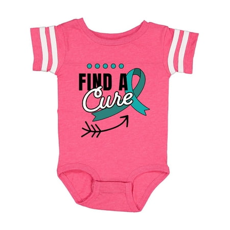 

Inktastic Find a Cure Ovarian Cancer Awareness with Arrow Gift Baby Boy or Baby Girl Bodysuit
