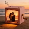 thumbnail image 3 of Photo Notebook Frame Animation, Unique Machine Mechanical Hand-cranked Notebook Picture Box with Photos That Can Play Songs,Unique Photo Gifts for Women Men, 3 of 8