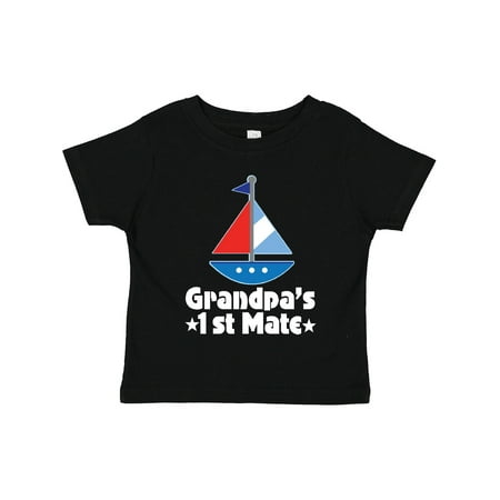 

Inktastic Grandpas First Mate Nautical Sailboat Gift Toddler Boy Girl T-Shirt
