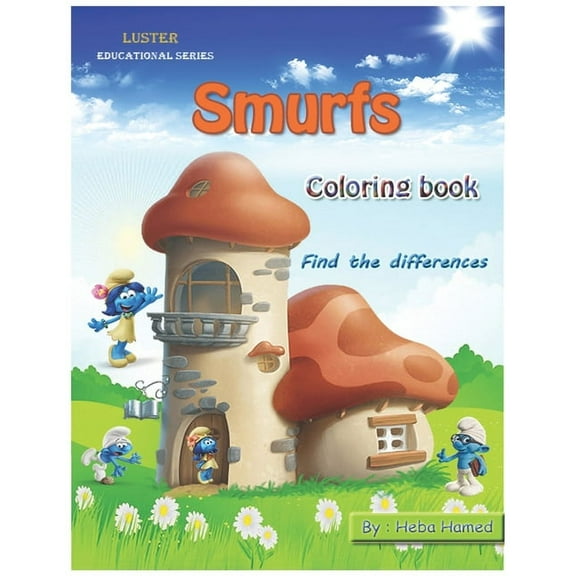 Smurfs: Coloring book find the deferences - activity Book