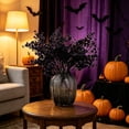thumbnail image 4 of Halloween Artificial Flower Branches Fall Floral Bouquet Spooky Decor Faux Flowers Centerpiece Mantel Table Decoration Party Wedding Home Indoor Outdoor Arrangement, 4 of 6