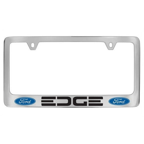 Ford Edge Chrome Plated Metal License Plate Frame Holder