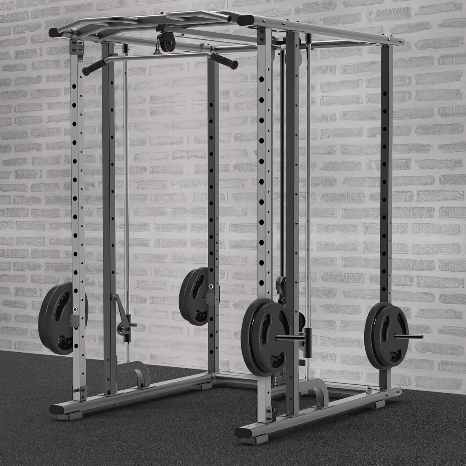 Weight Storage Rack Attachment for Power and Squat Racks Fitness Equipment Accessory